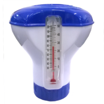 Mini úszó vegyszeradagoló hőmérővel